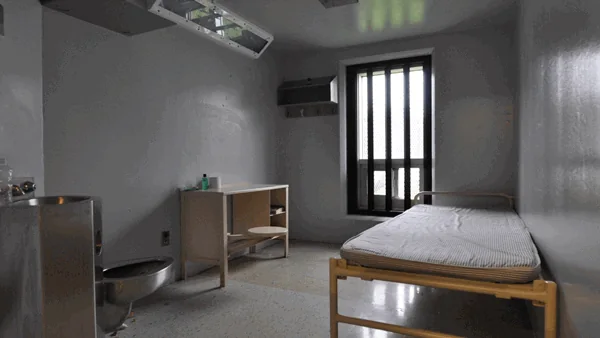 Segregation cell at Collins Bay Institution in Canada